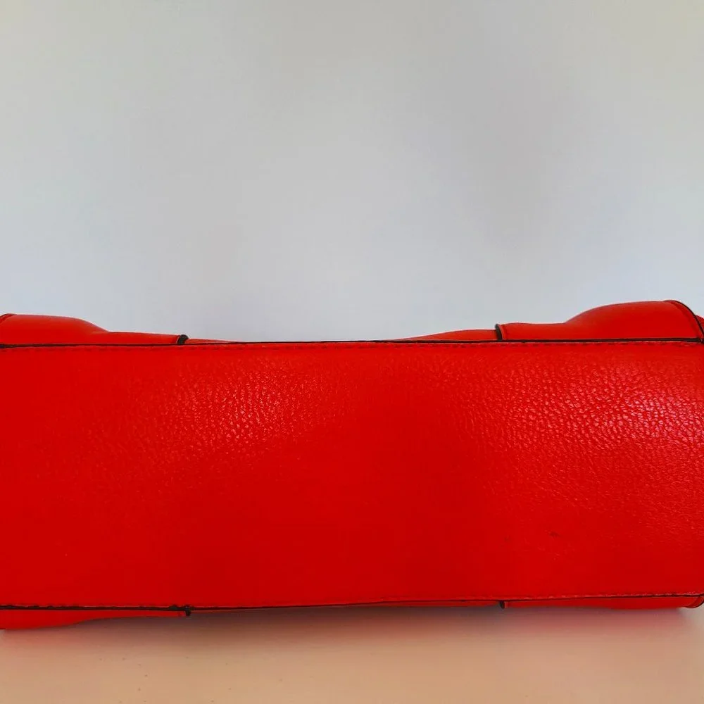 Parfois Red Vegan Faux Leather Medium Cross Body Bag, Tote Handles, GUC - Picture 6 of 12